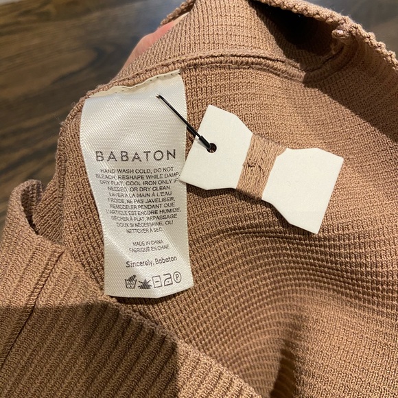NWOT babaton brown knit tank - size S - Picture 2 of 5